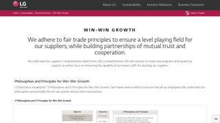 
                            3. Win-Win Growth | Business Partner | Sustainability | LG Global - Lg Supplier Portal