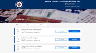 
                            8. Winnipeg Jets Tickets 2019-20 | NHL Official Ticket Exchange - Winnipeg Jets Season Ticket Portal