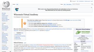 Wisconsin Virtual Academy - Wikipedia - K12 Wiva Ols Portal