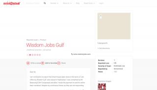 
                            4. Wisdom Jobs Gulf – Dirty Scam - Wisdom Job Portal Review