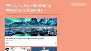 
                            4. WIUC - LIVE » Informing Wisconsin Students - Wiuc Student Portal