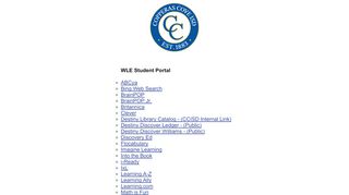 
                            2. WLE Student Portal - CCISD Portal - Student Portal Ccisd