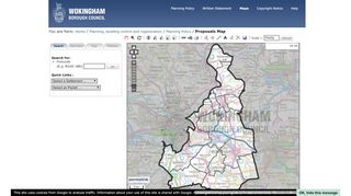 
                            6. Wokingham Borough Council: Maps - planvu - Wokingham Planning Portal