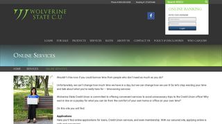 Wolverine State Credit Union Online Services