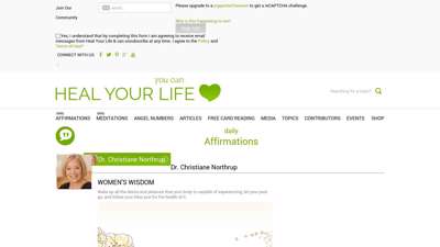 Women's Wisdom Daily Affirmations by Dr. Christiane Northrup
