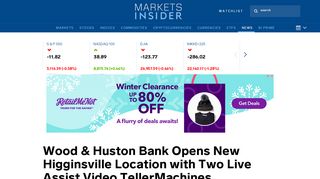 
Wood & Huston Bank Opens New Higginsville Location with ...  
