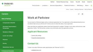 
                            6. Work at Parkview | Parkview Health - Parkview Portal
