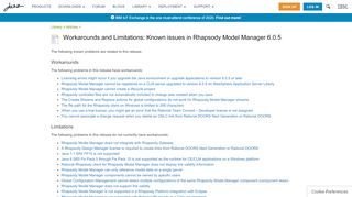 
Workarounds and Limitations: Known issues in Rhapsody ...

