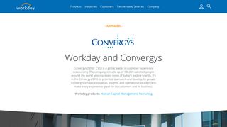 
                            4. Workday and Convergys – Read Customer Success Stories - Convergys Portal