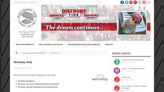 Workday Help  Discount Tire Family
