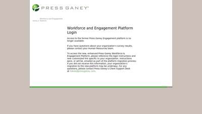 Workforce and Engagement Platform - Press Ganey Associates