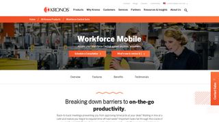 Workforce Mobile; Mobile Access for Workforce Central | Kronos