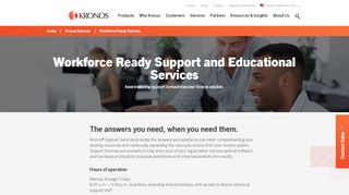 
                            4. Workforce Ready Support; SMB Workforce Management | Kronos - Kronos Customer Support Portal