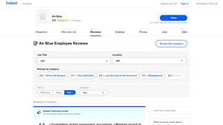 
Working at Air Blue: Employee Reviews | Indeed.com.pk  
 