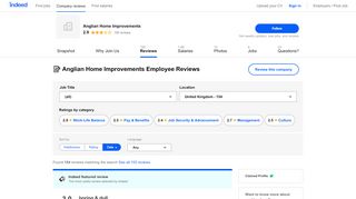 
                            3. Working at Anglian Home Improvements: 121 Reviews | Indeed.co.uk - Anglian Sales Portal