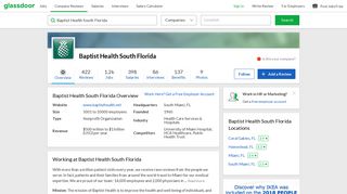 
                            9. Working at Baptist Health South Florida | Glassdoor - Baptist Health South Florida Email Portal