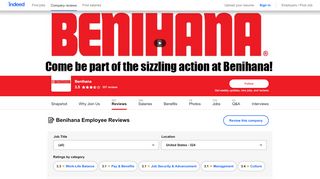 Working at Benihana: 512 Reviews | Indeed.com - Benihana Employee Login