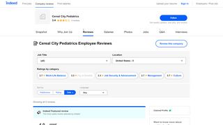 
                            2. Working at Cereal City Pediatrics: Employee Reviews | Indeed.com - Cereal City Pediatrics Patient Portal