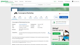 
                            8. Working at Convergence Marketing | Glassdoor - Convergence Marketing Inc Portal