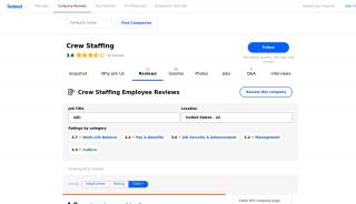 
                            4. Working at Crew Staffing: Employee Reviews | Indeed.com - Crew Staffing Portal