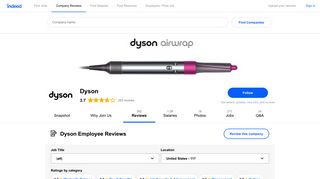 
                            5. Working at Dyson: 165 Reviews | Indeed.com - Dyson Careers Portal