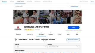 
Working at GLIDEWELL LABORATORIES: 147 Reviews ...  
