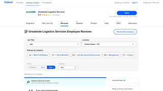 
                            7. Working at Greatwide Logistics Services: 98 Reviews | Indeed ... - Greatwide Driver Portal