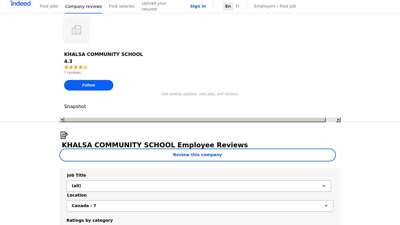 Working at KHALSA COMMUNITY SCHOOL: Employee Reviews ...