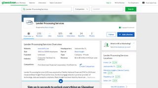 
Working at Lender Processing Services | Glassdoor
