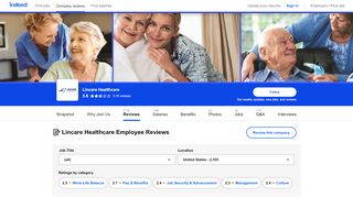 
                            8. Working at Lincare Healthcare: 1,600 Reviews | Indeed.com - Lincare Learning Portal