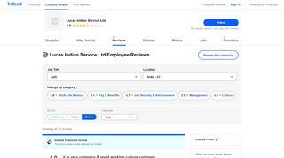 
                            4. Working at Lucas Indian Service Ltd: Employee Reviews | Indeed.co.in - Lucas Indian Service Ltd Employee Portal