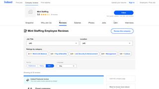 
                            5. Working at Mint Staffing: Employee Reviews | Indeed.com - Mint Staffing Portal