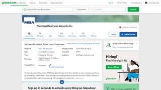 
                            8. Working at Modern Business Associates | Glassdoor - Modern Business Associates Payroll Portal