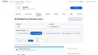 
                            6. Working at MotoMart: Employee Reviews about Pay & Benefits - Motomart Employee Login