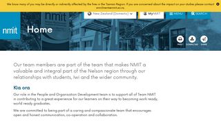 
                            3. Working at NMIT: Home - Staff Portal Nmit