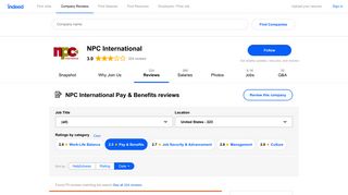 
                            7. Working at NPC International: 104 Reviews about Pay ... - Npc International Portal
