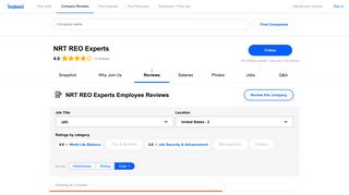 
                            8. Working at NRT REO Experts: Employee Reviews | Indeed.com - Nrt Reo Experts Portal