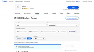 
                            3. Working at OXIGEN: Employee Reviews | Indeed.com - Oxigen Employee Portal