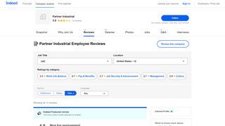 
                            3. Working at Partner Industrial: Employee Reviews | Indeed.com - Partner Industrial Employee Portal