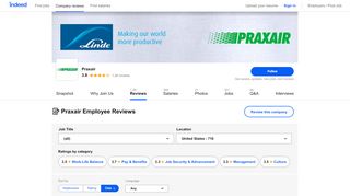 
                            8. Working at Praxair: 703 Reviews | Indeed.com - Praxair Employee Portal
