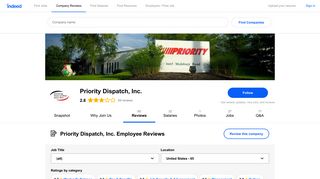 
                            6. Working at Priority Dispatch, Inc.: 97 Reviews | Indeed.com - Priority Dispatch Driver Portal