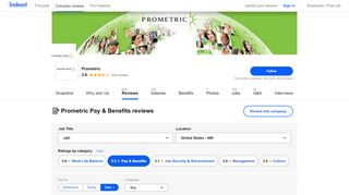 
Working at Prometric: 134 Reviews about Pay & Benefits ...  
