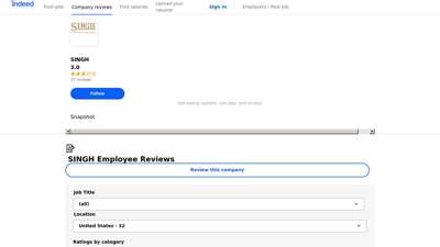 
                            4. Working at SINGH: Employee Reviews Indeed.com