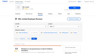 
                            3. Working at SRL Limited: Employee Reviews | Indeed.co.in - Srl Employee Portal