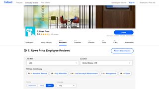 Working at T. Rowe Price: 460 Reviews | Indeed.com - T Rowe Price Workday Login