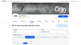 
                            7. Working at The Onin Group: Employee Reviews about Pay ... - Www Oningroup Com Teammates Portal
