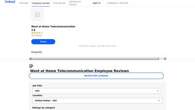 Working at West at Home Telecommunication: 302 Reviews ...