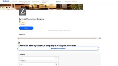 Working at Zaremba Management Company: Employee Reviews ...
