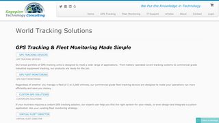 
World Tracking Solutions - Sageplan Technology Consulting
