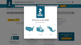 
                            16. WOW! | Better Business Bureau® Profile - Wowway Net Portal